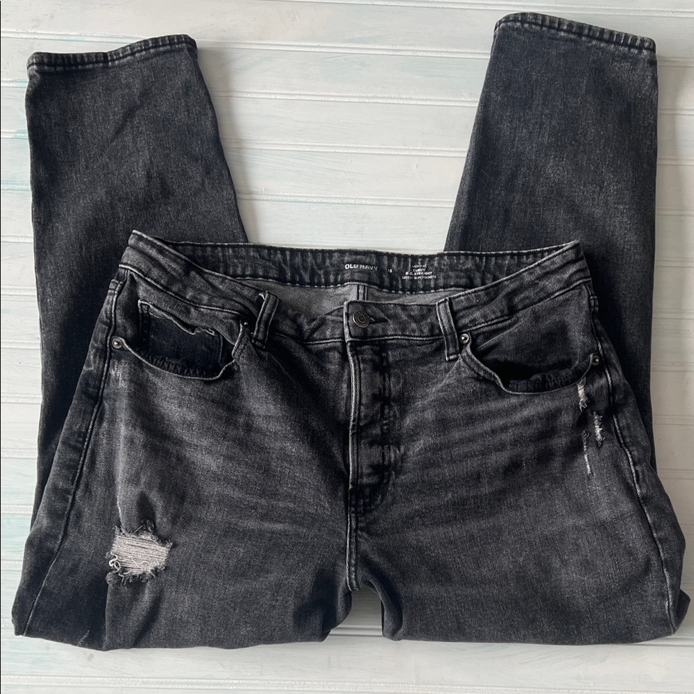 Old Navy High-Rise Curvy O. G. Straight Jeans